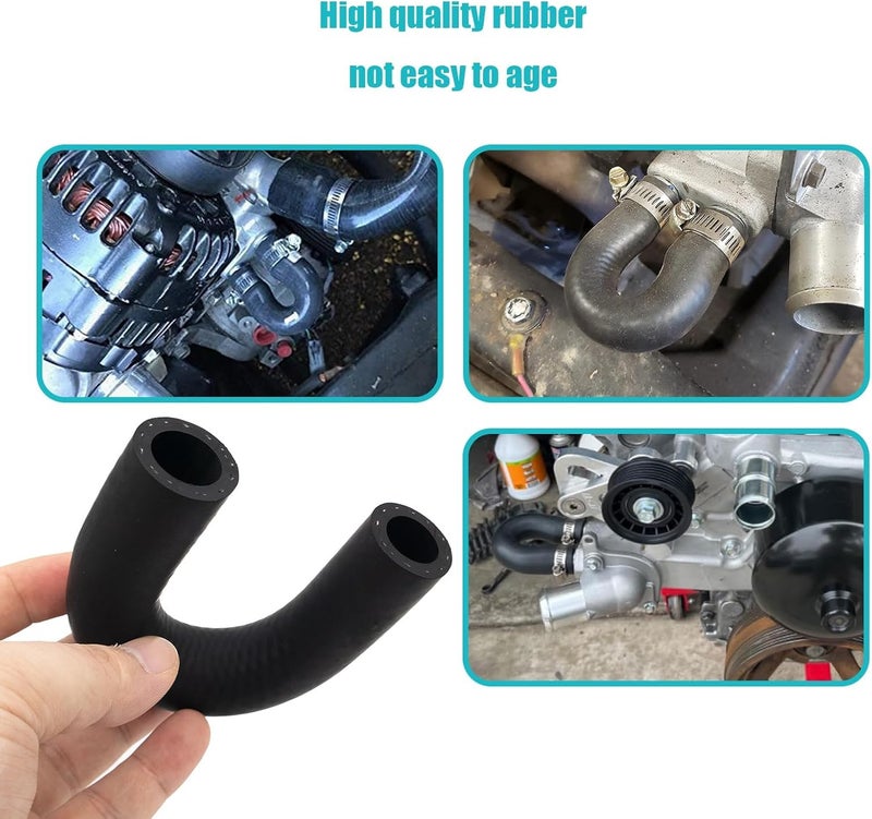 Bopurtotly 551699 Heater Core Bypass Hose with 2 Clamps For LS or LT Series Engine (5/8" End and 3/4" End) - Image 3